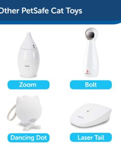 PetSafe SlimCat Meal-Dispensing Cat Toy, Great for Food or Treats, Blue, for All Breed Sizes 18 71BANOeI81L