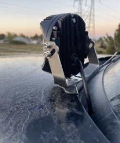 Nilight 90025B Led Light Bar Mounting Brackets 2pcs Universal Hood Led Work Light led Pods Mount Bracket Clamp Holder for SUV Truck Off Road Installed No Need Drilling, 2 Years Warranty,Black 34 71BAZzcw9iL