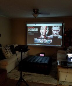 Elite Screens 6" White Projector Screen L-Brackets, Single Metal Welded Construction, Wall or Ceiling Mount - Includes Hooks and Hardware, Model: ZVMAXLB6-W 42 71BAfPL81RL