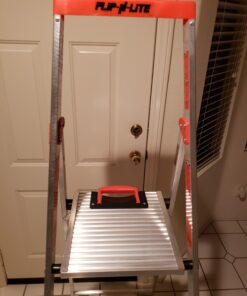 Little Giant Ladder Systems Flip N Lite 6 Foot 300 Pound Capacity Aluminum Lightweight Slim Stepladder Ladder 74 71BAjVKb 3L