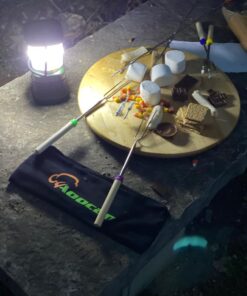 Aoocan Marshmallow Roasting Sticks, Smores Sticks for Fire Pit, Set of 8 Telescoping Rotating Smores Skewers - Hot Dog Roasting Sticks for Campfire, Camping, Bonfire and Grill Roasting Sticks set of 8 26 71BArxAJUhL