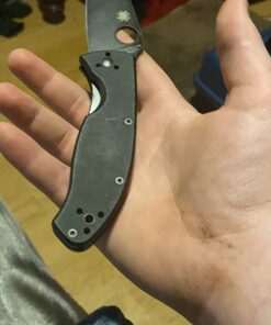 Spyderco Tenacious Folding Utility Pocket Knife with 3.39" Black Stainless Steel Blade and Durable G-10 Handle - Everyday Carry - PlainEdge - C122GBBKP 65 71BArymFDqL