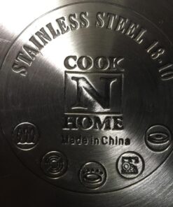 Cook N Home Kitchen Cookware Sets, 12-Piece Basic Stainless Steel Pots and Pans, Silver Stainless Steel Handle 43 71BBDJKaFXL