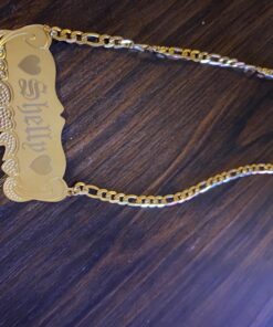 ProLuckis Handmade Personalized Name Jewelry Necklace 18k Gold Plated-Custom Made Any Name Style 6 16 71BBEG2vGmL