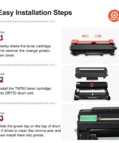 v4ink Compatible DR730 Drum and TN760 Toner Cartridge Set Replacement for Brother DR730 TN760 TN730 (1 Drum+ 2 Toner) for HL L2350DW L2370DW MFC L2690DW L2710DW L2717DW Tray_Toners_Cartridges_Printer 12 71BBvZiNVL