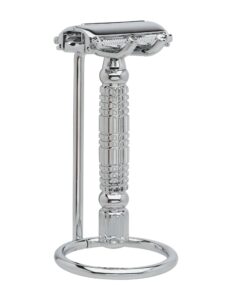 Complete Wet Shave Kit | Mike the Mason | Gift Set Includes: Hawk Safety Razor, Pure 100% Badger Hair Brush, Organic Honey Oatmeal Shave Bar, Nick Brick, 5 Premium Mens Blades, and a Razor Stand 19 71BCT4NNGNL