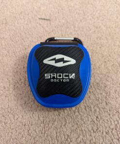 Shock Doctor Ventilated Mouth Guard Case, Universal Storage for Adult & Youth Sizes Trans Blue 26 71BClHS1OTL