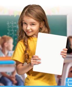 Scribbledo 6 Pack Small White Board Dry Erase Classroom Pack Boards 9"x12” Personal Whiteboards for Students Teachers School Supplies Lapboards l 6 Mini Whiteboard Erasers Included Set of 6 Boards & 6 Erasers 20 71BCm5y5b5L