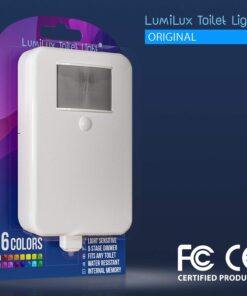 LumiLux Toilet Light with Motion Detection Sensor - 16-Color LED Bathroom Toilet Bowl Light (White) 1 Pack 29 71BCyHjF23L