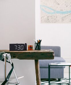 Projection Digital Alarm Clock for Ceiling,Wall,Bedroom - FM Radio,7” Large Number & 5 Dimmers,350°Projector,USB Charger,Sleep Timer,Plug in & Battery Backup,Loud Dual Alarm Clock for Heavy Sleepers White Display Number,red Projection Number 30 71BEJxcAyXL