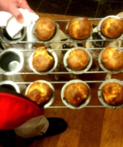 Chicago Metallic 26121 Professional 12-Cup Non-Stick Mini-Popover Pan, 16-Inch-by-10.75-Inch 36 71BEPtfdnwL
