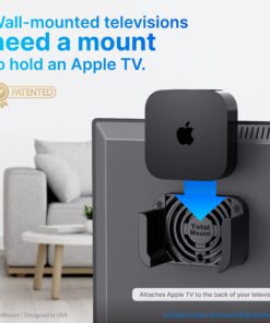 TotalMount – Apple TV Mount – Compatible with all Apple TVs Premium Black Apple TV Mount 23 71BFJsSotaL