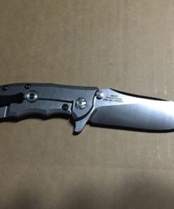 Zero Tolerance 0562CF Hinderer Slicer Folding Knife; 3.5” CPM-20CV Stonewashed and Satin Steel Blade, Carbon Fiber Front Handle, KVT Ball-Bearing Opening, Frame Lock and Reversible Pocketclip; 5.5 OZ… 3.5" 43 71BFU3FrTVL