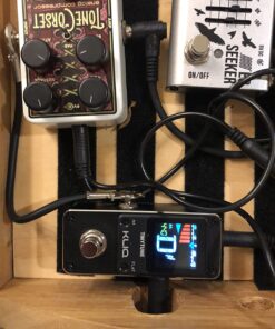 KLIQ TinyTune Tuner Pedal for Guitar and Bass - Mini - Chromatic - with Pitch Calibration and Flat Tuning (Power Supply Required) 35 71BFX74bu2L