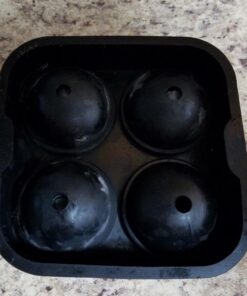 Housewares Solutions Froz Ice Ball Maker – Novelty Food-Grade Silicone Ice Mold Tray With 4 X 4.5cm Ball Capacity 53 71BGLVF37yL