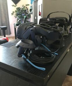 AMVR VR Stand,VR Headset Display Holder for HTC Vive Headset or HTC Vive Pro Headset and Controllers Black 50 71BGR2mMZ L