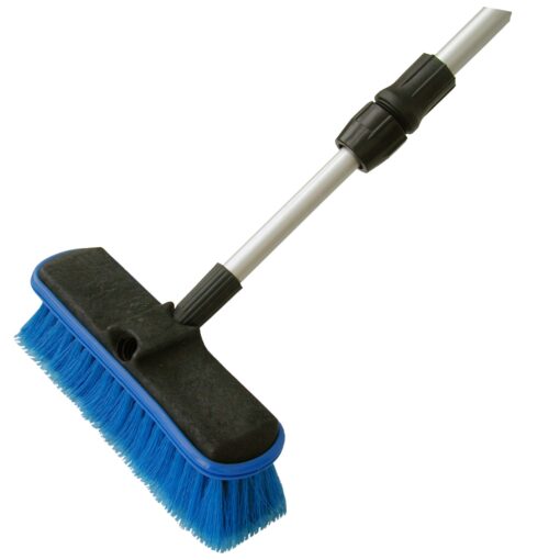 Detailer's Choice 4B369 Flow-Thru Vehicle Wash Brush with 60-Inch Telescoping Handle - 1-Each