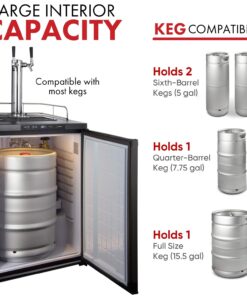 Kegco MDK-309SS-01 Keg Dispenser, Stainless Steel, 2 Tap 18 71BHlgeFluL