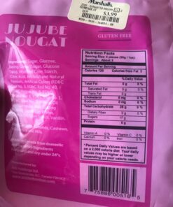 Jujube Nougat Italian Chewy Candy Pouch 6oz 6 Ounce (Pack of 1) 31 71BI8SWWV8L