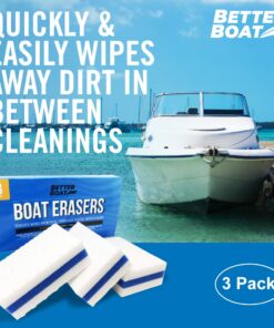 Alternative view of Premium Boat Scuff Erasers | Boating Accessories Gifts for Cleaning Boat Accessories or Gift for Pontoon Fishing Jon Boats Decks Vinyl Boat Cleaner Hull Cleaner Gadgets for Men and Women 3 Pack
