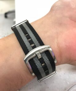 BluShark Original Premium Nylon Watch Strap - Stainless Steel Buckle with Multiple Sizes & Premium Styles, Replacement Watch Straps for Men & Women, Ballistic Military Waterproof BOND 20mm Premium Brushed Buckle 52 71BIgZF7TpL 1