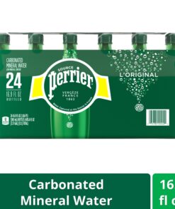 Alternative view of Perrier Carbonated Mineral Water Plastic Bottles, Original, 16.9 Fl Oz (Pack of 24), 405.6 Fl Oz