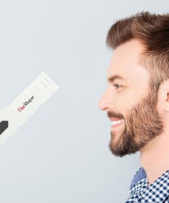 Aberlite FlexShaper - Beard Shaper Neckline Guide - Hands-Free & Flexible, The Ultimate Shaping Template, Trimmer, Lineup Stencil Kit beard liner tool outliner (White) White 27 71BJ9 dPaL