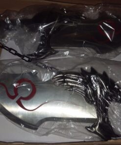 Armory Replicas Twin Blade Kratos Sword Set - Real Metal Blades of Chaos Replica with Display Plaque - Perfect for War Sword and Kratos Fans 31 71BJaYzvcTL