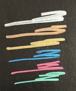 Sharpie Metallic Permanent Markers, Fine Point, Assorted Colors, 6 Count 38 71BJpEqkPtL 1