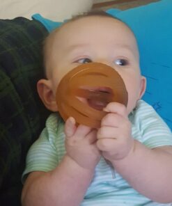 Calmies Teether for Babies Without BPA, Natural 100 Percent Rubber Toy for Infants, Plant Based, No Parabens, PVC or Phthalates, Unscented 35 71BJpqlrTeL