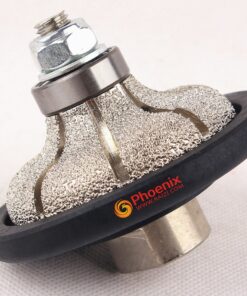 Raizi F20 type Vacuum Brazed F Ogee-Bullnose Diamond Hand Profile Wheel Router Bit for Granite Edge with 5/8"-11 Thread F20(3/4") 7 71BKXMLXVtL