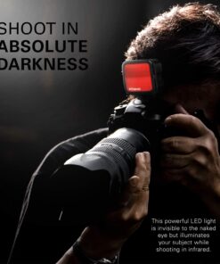 Polaroid Studio Series IR Light Bar –Rechargeable 36 IR LED Light for Use w/ All IR Compatible Cameras & Camcorders – Includes Diffuser Lens, Built-In Li-Ion Battery, Charger & Hot Shoe Mount 24 71BKyfKnIbL