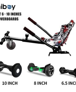 Hiboy HC-01 Hoverboard Kart Seat Attachment Accessory for 6.5" 8" 10" Two Wheel Self Balancing Scooter black printing 13 71BL4ngFu4L