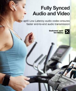 Bluetooth Transmitter Receiver for TV & PC, Bluetooth 5.2 Long Range Audio Transceiver for Home Stereo, Airplane, Dual Link, RCA Cable, aptX Low Latency Black 17 71BLpf DxQL