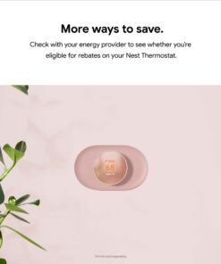 Google Nest Thermostat - Smart Thermostat for Home - Programmable Wifi Thermostat - Snow 41 71BLuKtoLvL
