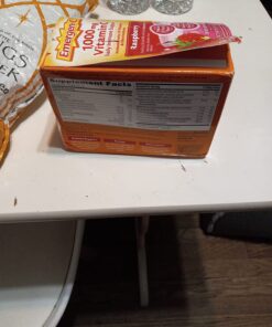 Emergen-C 1000mg Vitamin C Powder for Daily Immune Support Caffeine Free Vitamin C Supplements with Zinc and Manganese, B Vitamins and Electrolytes, Super Orange Flavor - 30 Count 30 Count (Pack of 1) 43 71BM63iAoOL