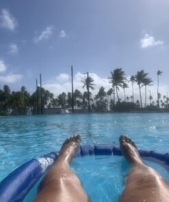 SwimWays Original Spring Float Pool Lounge - Purist Blue 16 71BMDXJutnL