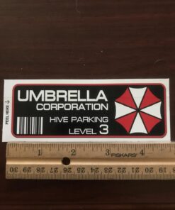 Vool Resident Evil Umbrella Corp. Parking Decal Vinyl Decal Bumper | Sticker | 2"x 5" 31 71BMGEfP5hL