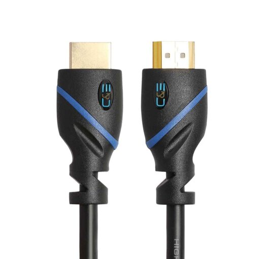 C&E High Speed HDMI Cable with Ethernet Black, (1.5 Feet/0.4 Meters), Supports 4K, 3D and Audio Return HDMI Male to Male 1.5 ft 1 Pack