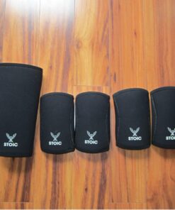 Stoic 7MM Compression Sleeve Cuff (Heavy Neoprene Construction) For arm, elbow, lower leg compression and warmth while weight lifting, powerlifting, bench pressing (10 Inch, Black) 10 Inch 15 71BO7W0XDIL