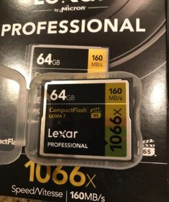 Lexar Professional 1066x 64GB CompactFlash Card, Up to 160MB/s Read, for Professional Photographer, Videographer, Enthusiast (LCF64GCRBNA1066) Single 20 71BPN3wQyiL