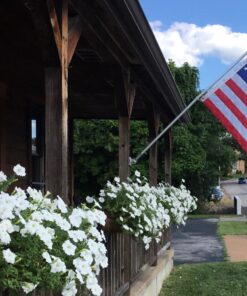 Front Line Flags Flag Pole: 6' Ft Silver Aluminum Flagpole | Spinning and Tangle-Free | Heavy Duty | Wind Resistant and Rust Free Silver Wall Mount Flag Pole P/N FL6S 6ft Silver (Pole Only) 29 71BPX6qe1YL