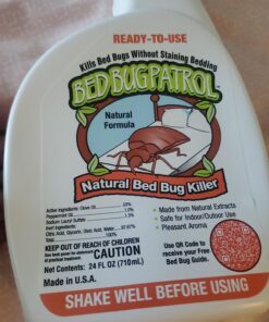 Bed Bug Spray by Bed Bug Patrol - Natural Bed Bug Killer - Child - Pet Safe - Plant Based - Non-Toxic - Repellent Spray - Recommended for Home, Vehicles, Mattresses & Furniture - 48 oz (2-Pack 24oz) 24oz (2 Pack) 36 71BQNJSjnPL 1