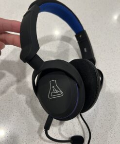 OONOL Gaming Headphones, Rotated Earmuffs, Retractable Microphone, Bass Sound, On Ear Wired Noise Cancelling Headset for PC, PS4, PS5, Xbox One, Switch, Laptop, 3.5MM Jack (Black) Black 31 71BQZdBykKL