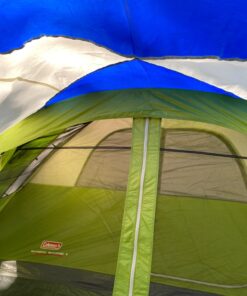 Coleman Evanston Screened Camping Tent, 6/8 Person Weatherproof Tent with Roomy Interior Includes Rainfly, Carry Bag, Easy Setup and Screened-In Porch 8-person Dome Tent 38 71BQtkAV9ML