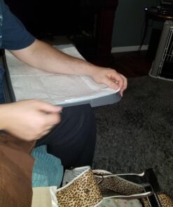 IRIS USA Small Pet Training Pad Holder, Dark Gray 17"x17" 35 71BQuT94OsL