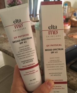 EltaMD UV Physical Tinted Face Sunscreen, SPF 41 Mineral Sunscreen with Zinc Oxide, Water Resistant up to 40 Minutes, Protects Extra Sensitive and Post Procedure Skin, Oil Free, 3.0 oz Tube 35 71BSUWjg5FL