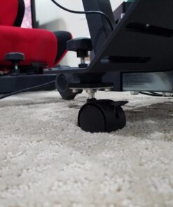 OpenWheeler GEN3 Racing Wheel Simulator Stand Cockpit Red on Black, Video Game Controller, Fits All Logitech G923, G920, Thrustmaster, Fanatec Wheels, Compatible with Xbox One, PS4, PC Platforms. 64 71BTi YcsL