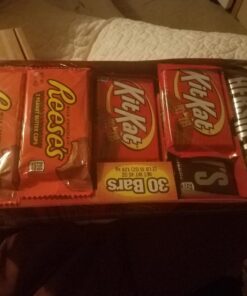 HERSHEY'S, KIT KAT and REESE'S Milk Chocolate Assortment Candy Bars, Individually Wrapped, 45 oz Bulk Value Pack (30 Piece) 27 71BTnvFjZrL