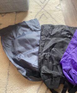 BeeGreen Stuff Sacks 6 Pack for Backpacking with Dust Flap Ditty Bags Bulk for Camping Gear Outdoor Products Gym Sport Travel Drawstring Bags Foldable Lightweight Grey,black,purple,red,wine Red,navy Blue 33 71BTpPfszjL